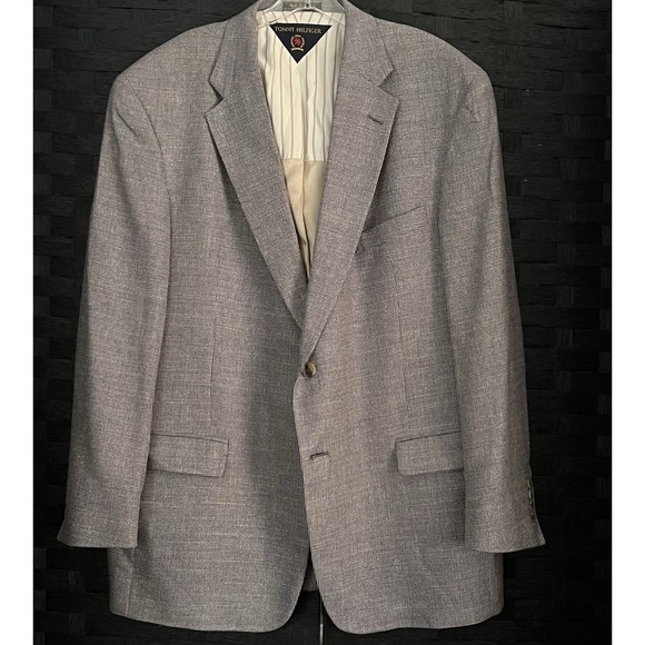 Tommy Hilfiger Other - Men's Vintage Tommy Hilfiger Suit Coat Jacket Sport Coat Gray Sz 46 L Very Good!